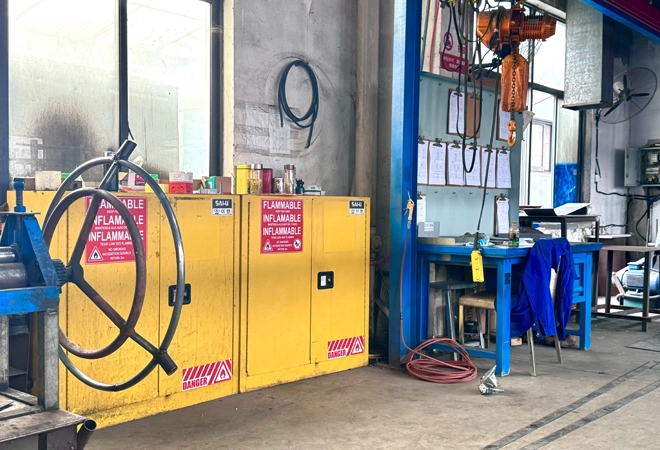 Brennbare Flüssigkeits speicher kabinett für chemische Industrie