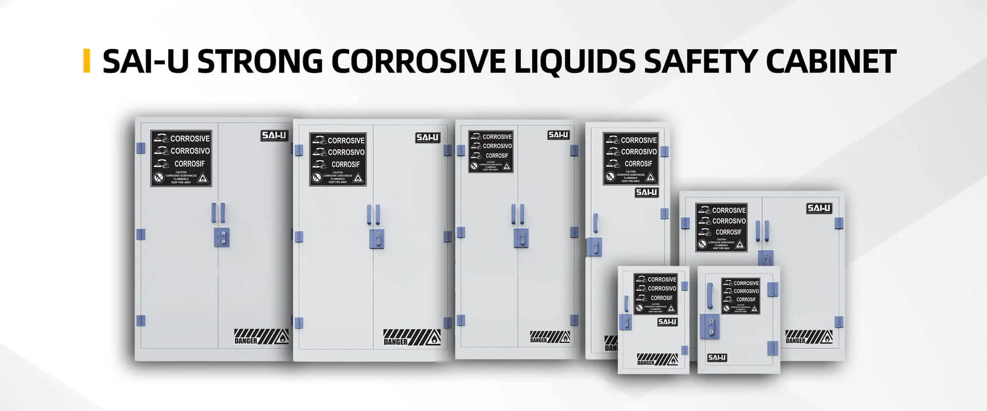 Starker ätzender Lagers chrank