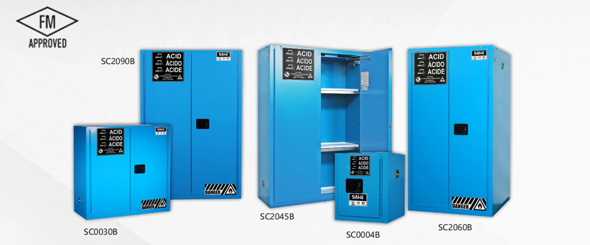 Ätzender Lagers chrank